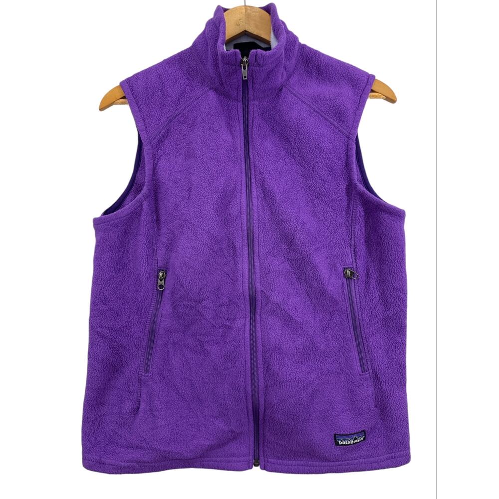 Patagonia Women’s Synchilla Fleece Vest Purple Size L Full Zip Outdoor Gorpcore